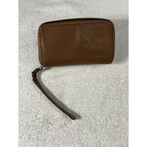 Fossil Caroline RFID Slim Bifold Brown Leather Wallet Sz 6X4x1